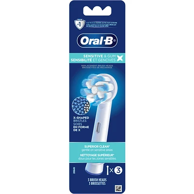 Sensitive & Gum X X-Filament Replacement Brush Heads, 3 Count