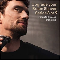 Powercase, compatible with Braun Series 8 and 9 Electric Shavers, charges for up to 6 weeks