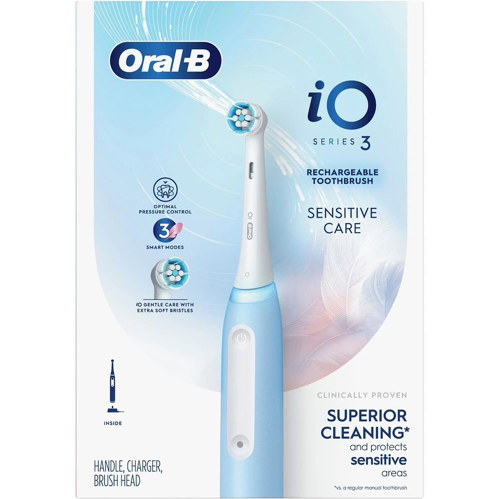 iO Series 3 Electric Toothbrush with (1) Brush Head, Rechargeable, White