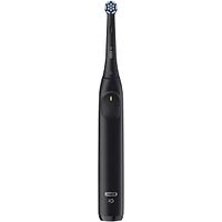 iO Series 2 Rechargeable Electric Powered Toothbrush, Night Black with 1 Gentle Care Brush Head - Automatic Pressure to Protect Gums - 3 Modes - 2 Min Timer