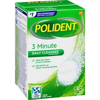 Polident 3 Minute Daily Denture Cleaner 96 Denture Tablets