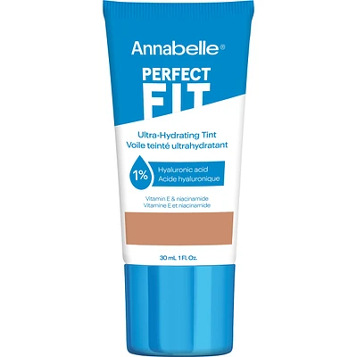 Perfect Fit Ultra-Hydrating Tint with 1% hyaluronic acid, niacinamide, caffeine and vitamin E