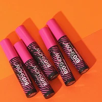 Bigshow Curved Brush Mascara Blackest Black with instant curve-setting formula and enriched with carnauba wax