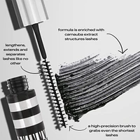 Skinny Mascara Black lengthening formula enriched with carnauba extract