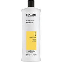 Nioxin System 1 Scalp + Hair Thickening Shampoo For Natural with Light Thinning, 1L