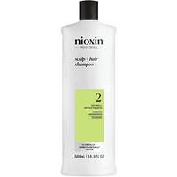 Nioxin System 2 Scalp + Hair Thickening Shampoo For Natural with Progressed Thinning, 500ml
