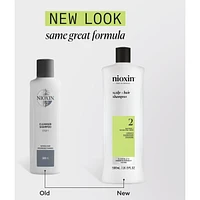 Nioxin System 2 Scalp + Hair Thickening Shampoo For Natural with Progressed Thinning, 500ml
