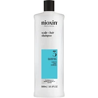 Nioxin System 3 Scalp + Hair Thickening Shampoo For Damaged with Light Thinning, 1L