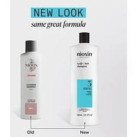 Nioxin System 3 Scalp + Hair Thickening Shampoo For Damaged with Light Thinning, 1L
