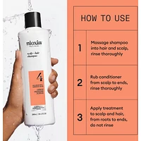 Nioxin System 4 Scalp + Thickening Shampoo For Damaged Hair with Progressed Thinning, 1L