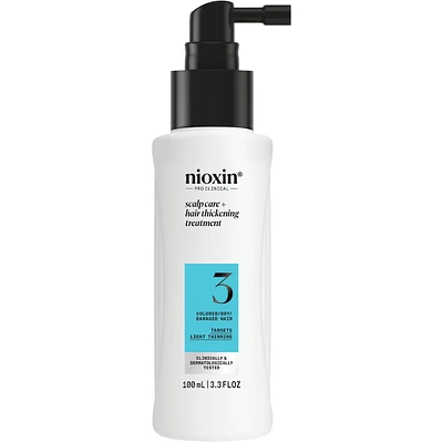 Nioxin System 3 Scalp + Hair Thickening Treatment- Serum for Damaged Hair with Light Thinning, 100ml