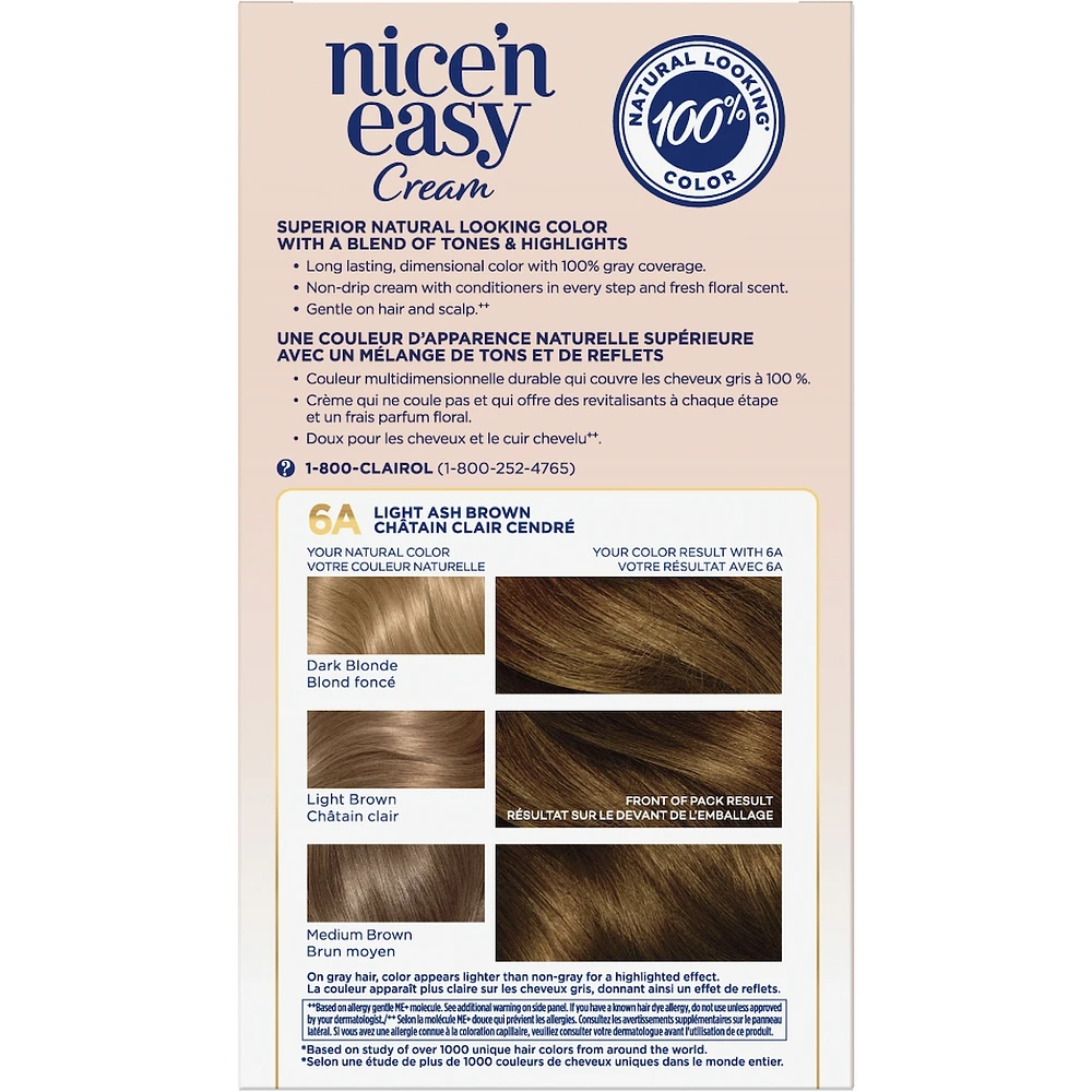 Nice'N Easy Permanent Hair Dye, Superior Natural Looking Colour