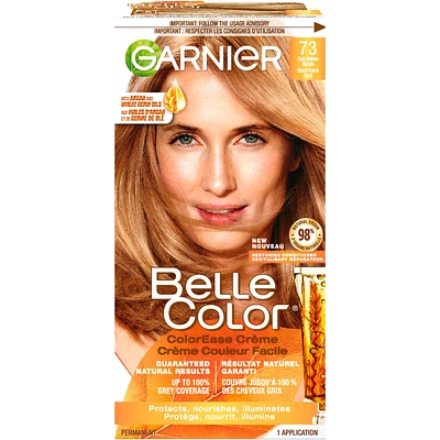 Belle Color Permanent Hair Dye, 100% Grey Coverage, Enriched with Argan Oil and Wheat Germ Oils