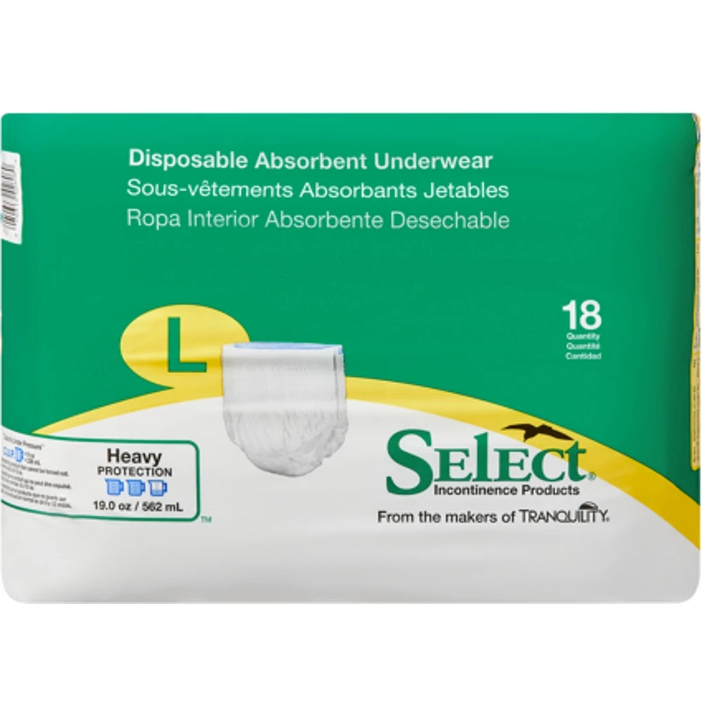 Sous-vêtements absorbants jetables de