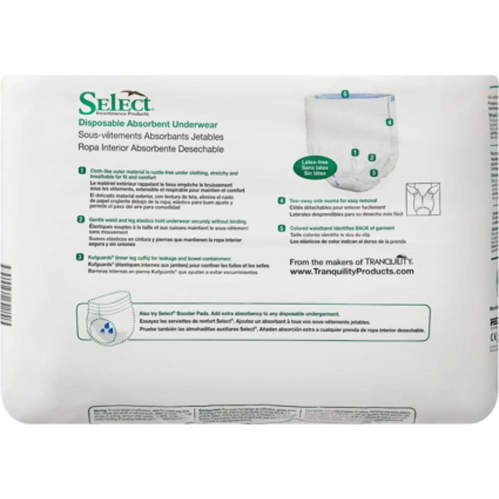 Sous-vêtements absorbants jetables de