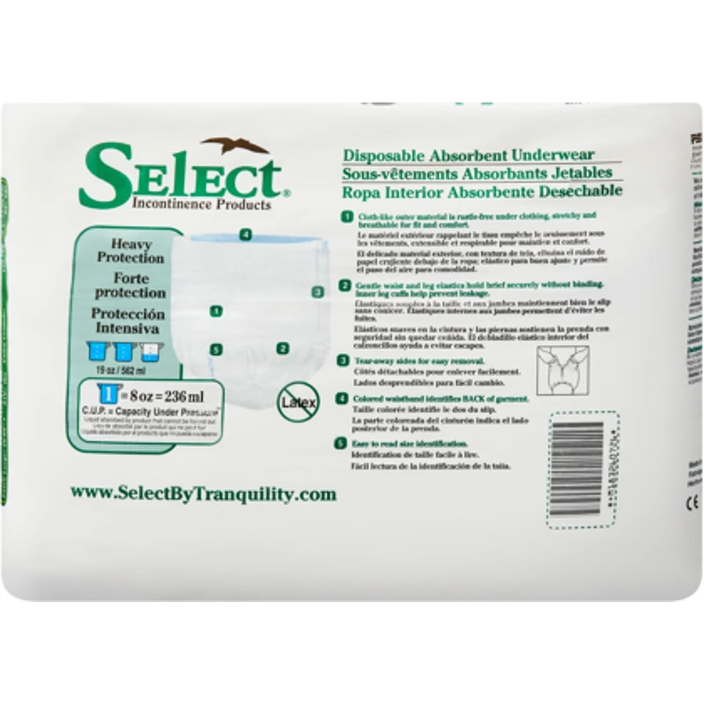 Sous-vêtements absorbants jetables de