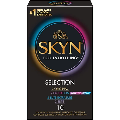 SKYN® Selection Original 10 Count Natural Latex free Lubricated Condoms