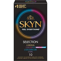 SKYN® Selection Original 10 Count Natural Latex free Lubricated Condoms