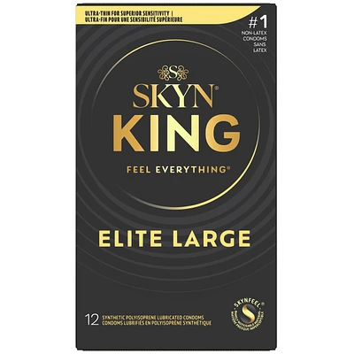 SKYN King Elite Large Non-Latex Condom 12ct