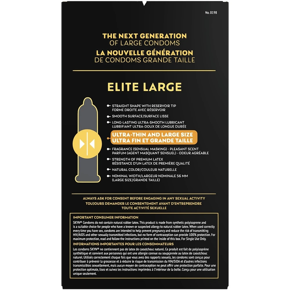 SKYN King Elite Large Non-Latex Condom 12ct