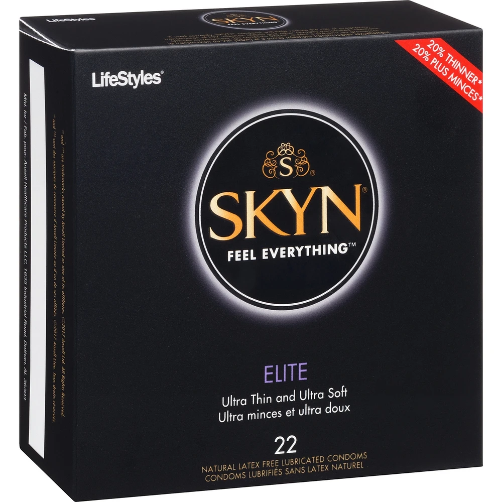 SKYN® Elite Natural Latex Free Lubricated Condoms