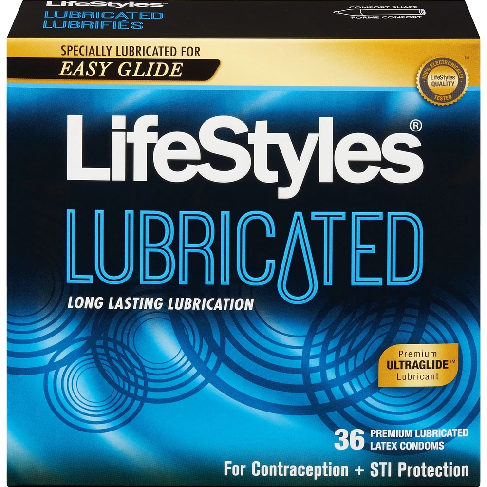Lubricated 36 Premium Lubricated Latex Condoms