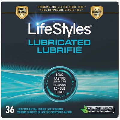 Lubricated 36 Premium Lubricated Latex Condoms