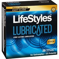 Lubricated 36 Premium Lubricated Latex Condoms