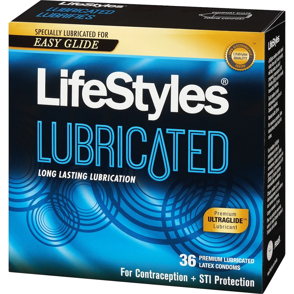 Lubricated 36 Premium Lubricated Latex Condoms