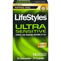 Ultra Sensitive Lubricated Latex Condoms