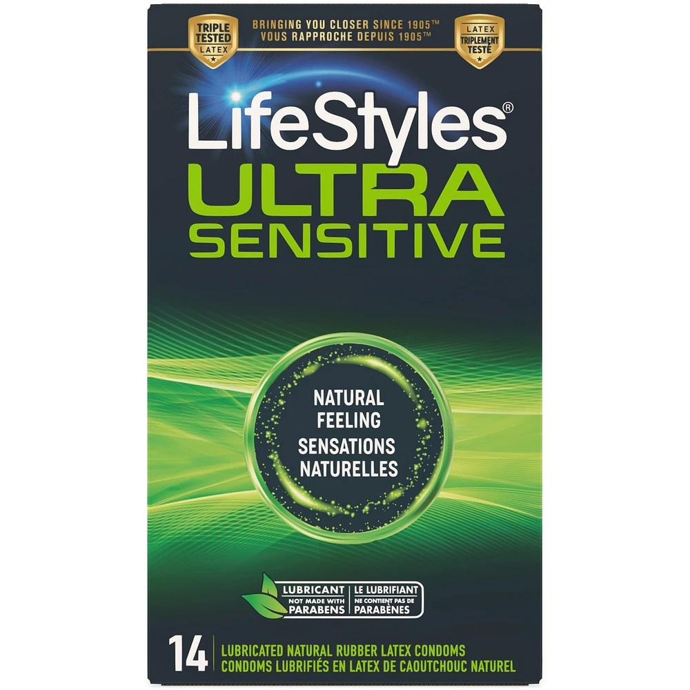 Ultra Sensitive Lubricated Latex Condoms