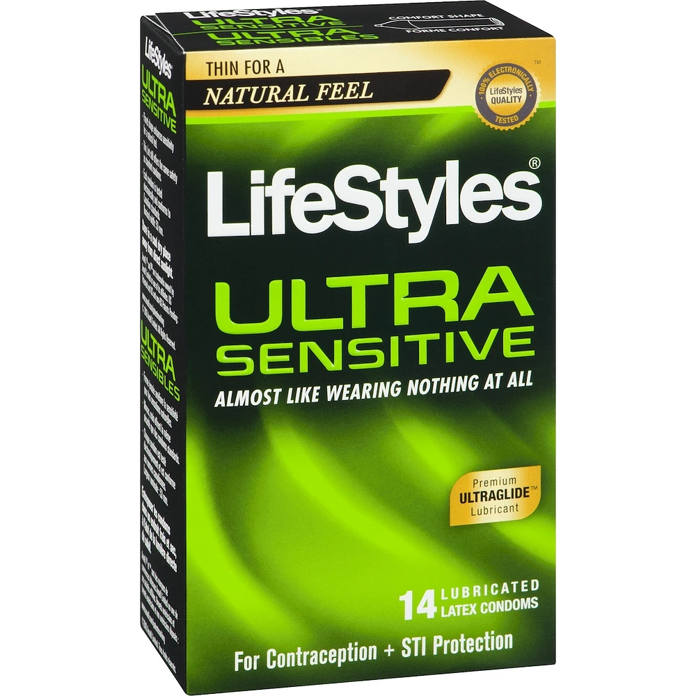 Ultra Sensitive Lubricated Latex Condoms