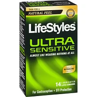 Ultra Sensitive Lubricated Latex Condoms
