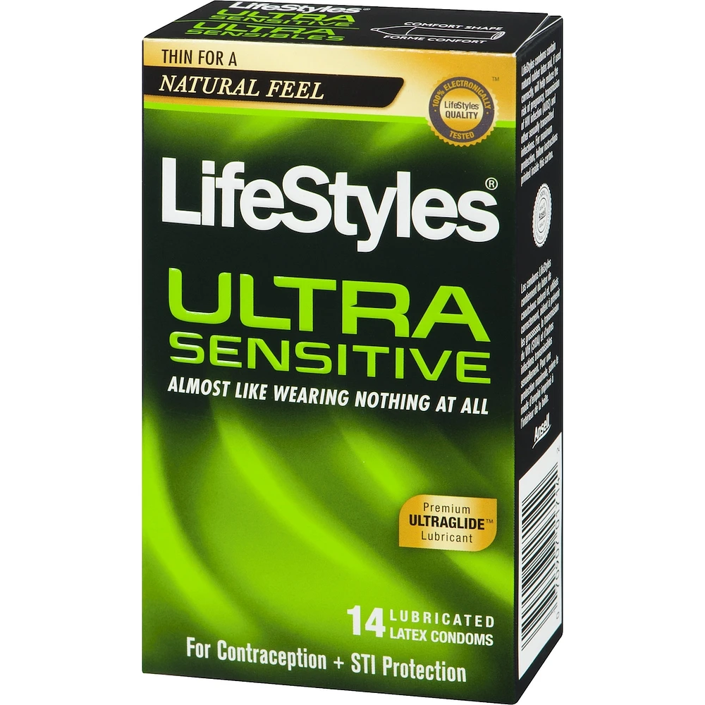 Ultra Sensitive Lubricated Latex Condoms
