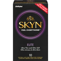 SKYN® Elite 10 Condoms Lubrifiés sans Latex Naturel
