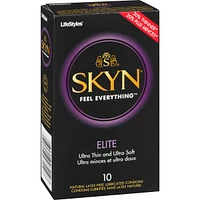 SKYN® Elite 10 Condoms Lubrifiés sans Latex Naturel