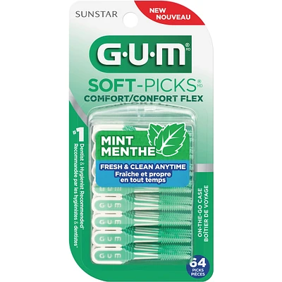 GUM Soft-Picks  Comfort Flex Mint – 64ct