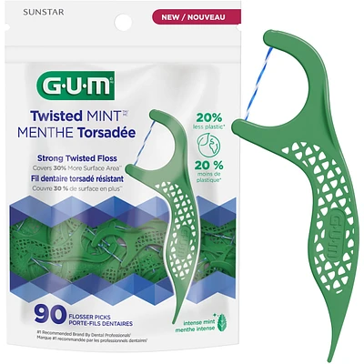 GUM® Twisted Mint Flosser 90 ct