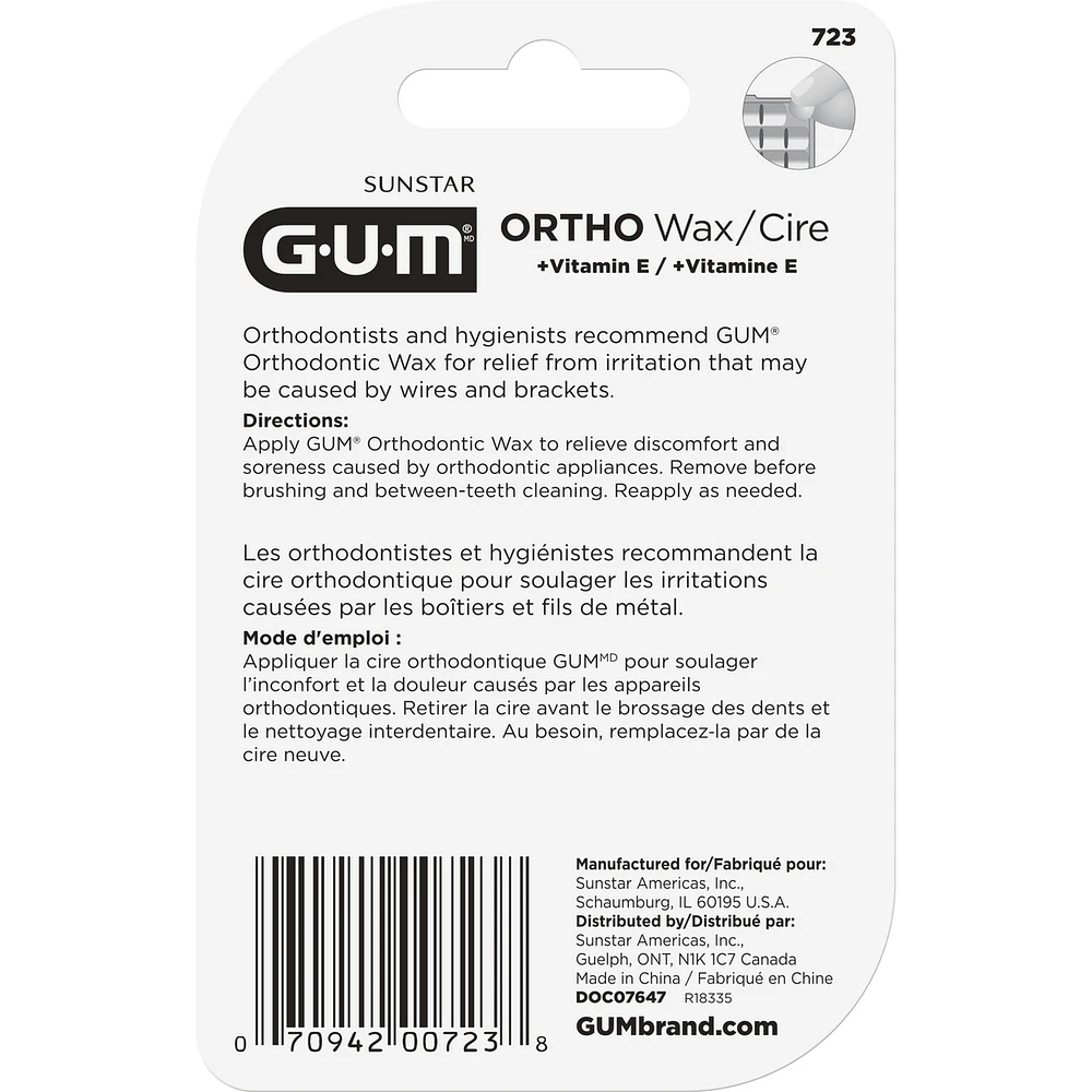 GUM® Orthodontic Wax w/ Vit E