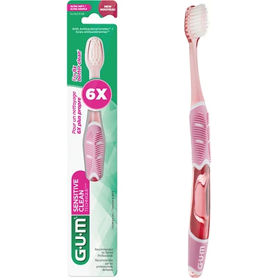 TECHNIQUE® Sensitive Clean Toothbrush, Compact, Ultra Soft Bristles