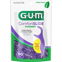 GUM Comfort Slide Flossers, Mint - 90ct