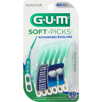 GUM Soft-Picks  Advanced Dental Picks - 60ct
