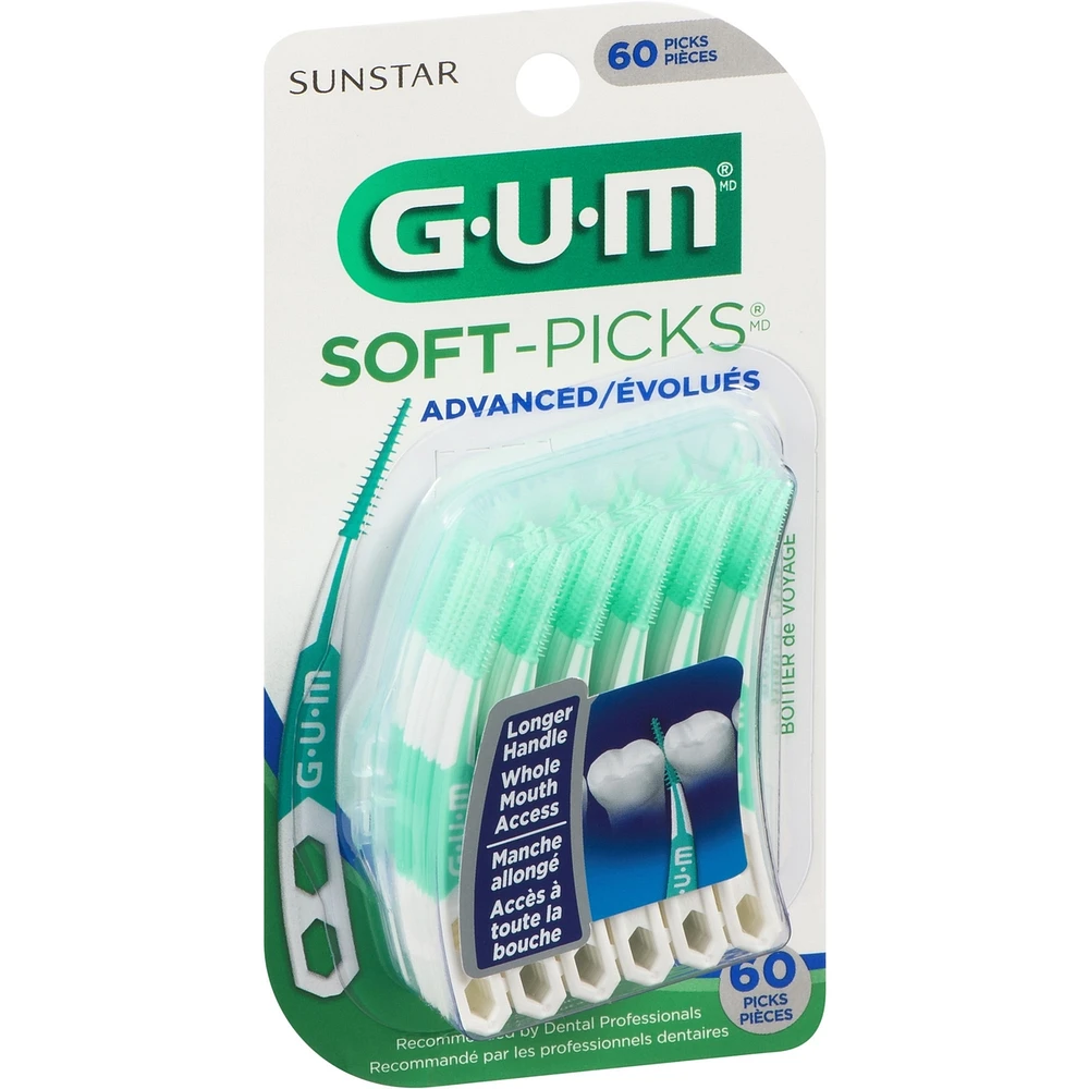 GUM Soft-Picks  Advanced Dental Picks - 60ct