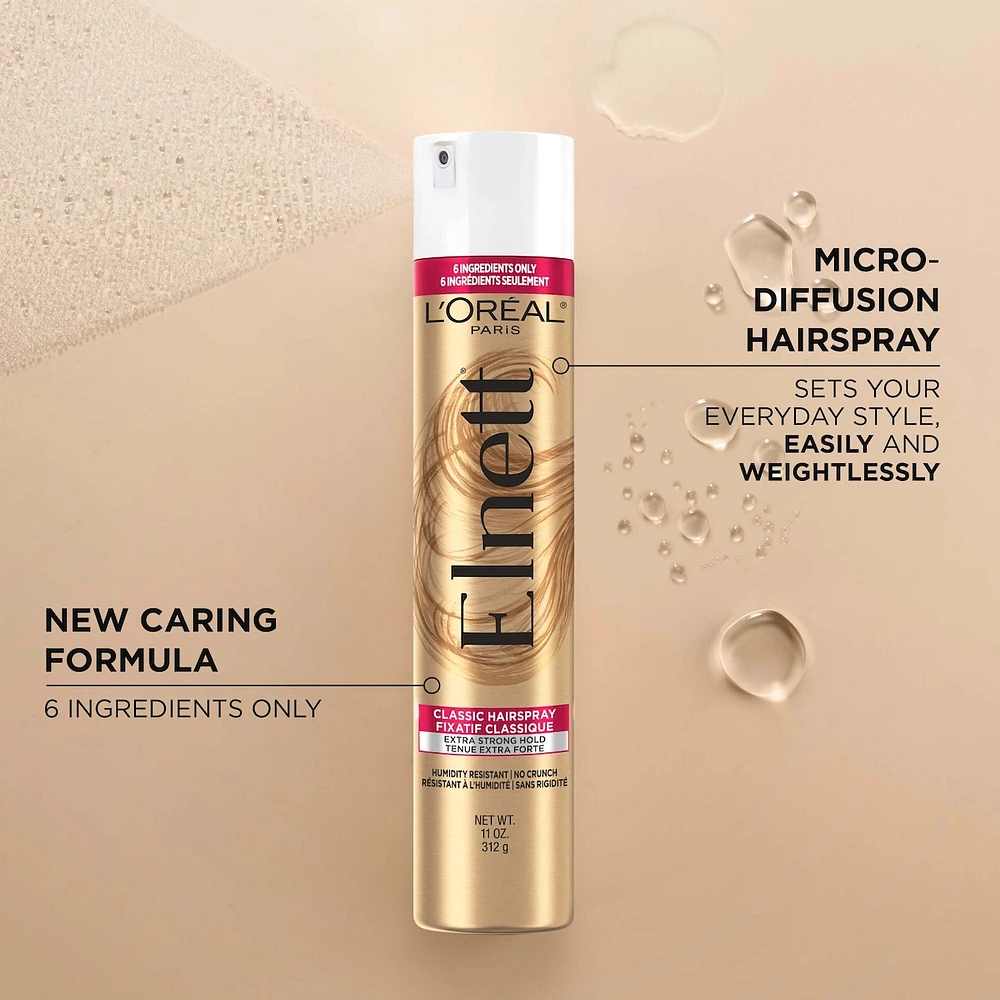 Extra Strong Hold Hairspray, Elnett Satin Unscented