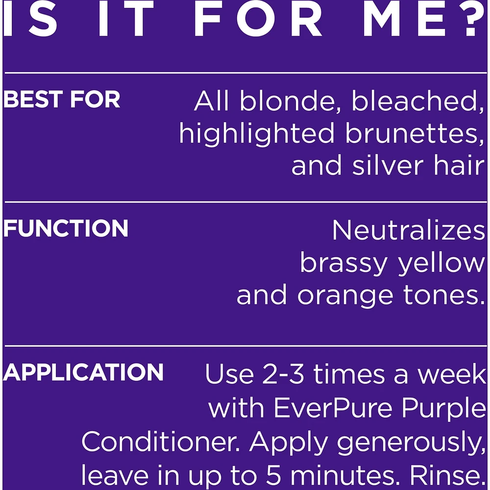 EverPure Brass Toning Purple Shampoo