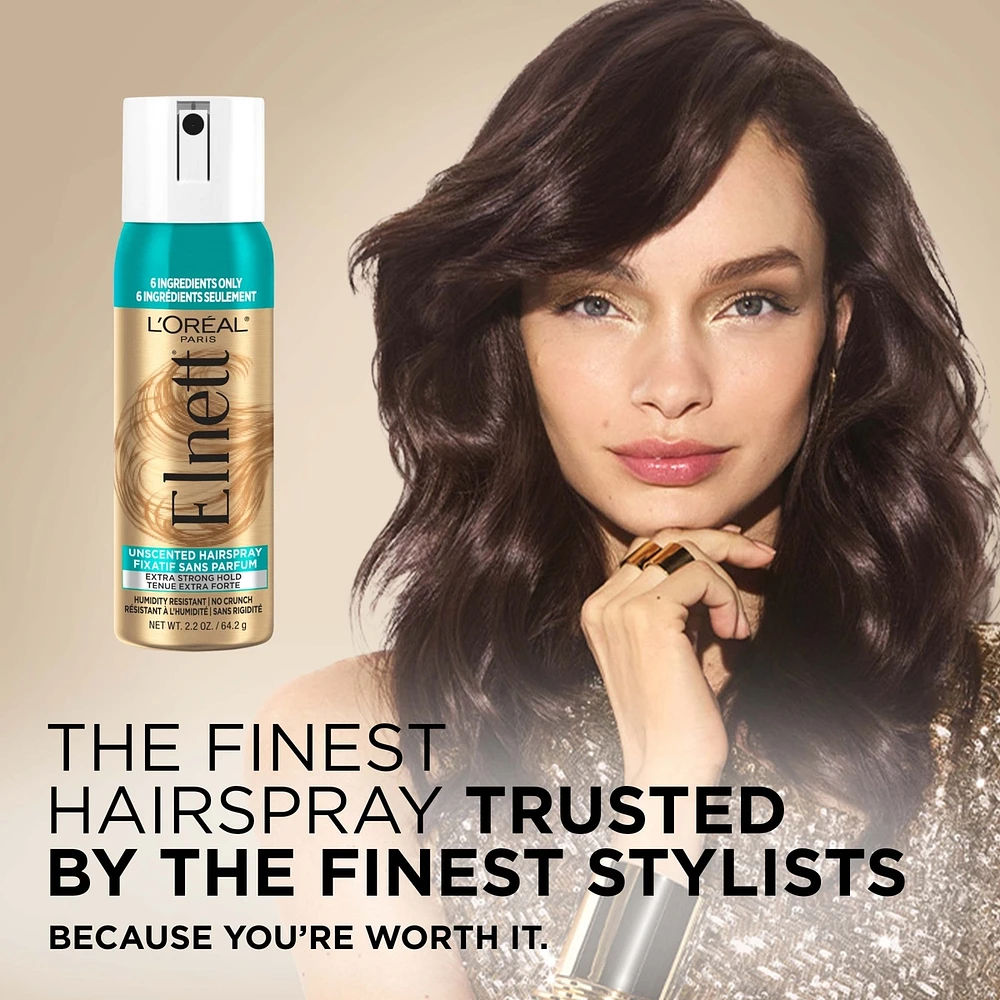 Extra Strong Hold Hairspray, Elnett Satin Unscented, Travel Size