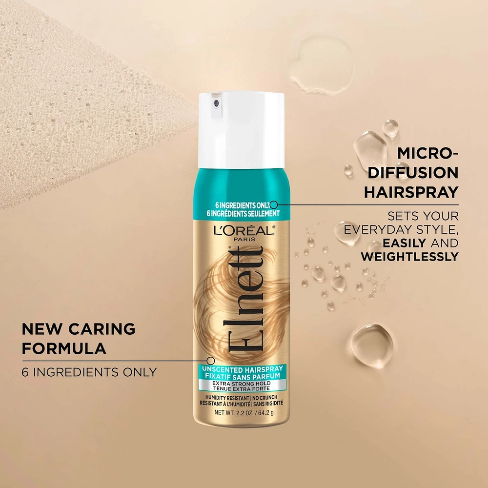 Extra Strong Hold Hairspray, Elnett Satin Unscented, Travel Size
