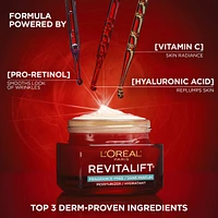 Fragrance Free Anti Aging Day Cream with Pro Retinol, Vitamin C & Hyaluronic Acid