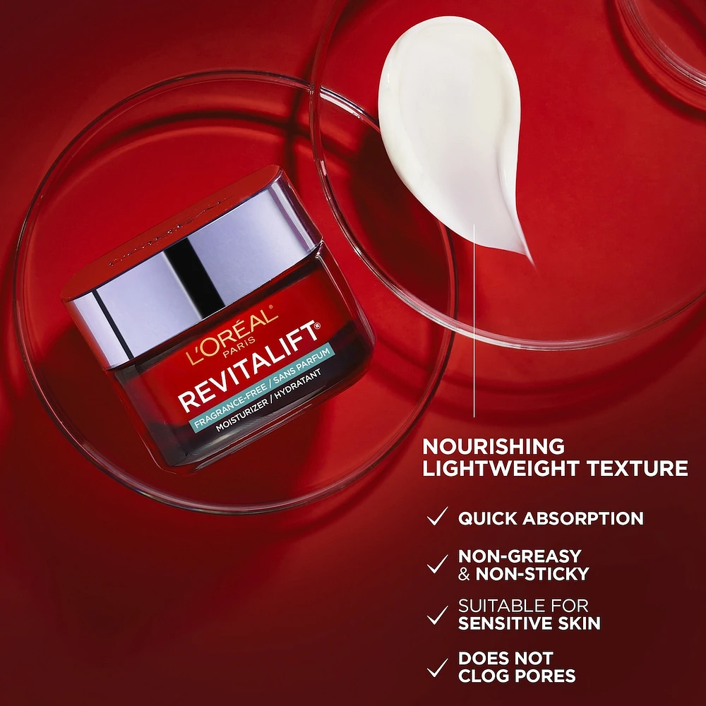 Fragrance Free Anti Aging Day Cream with Pro Retinol, Vitamin C & Hyaluronic Acid