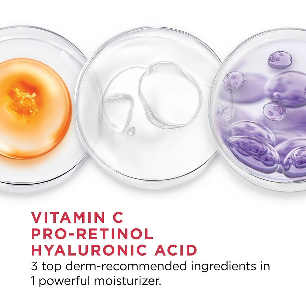 Anti-Aging Day Lotion SPF 30 with Pro-Retinol, Vitamin C + Hyaluronic Acid, Revitalift Triple Power LZR